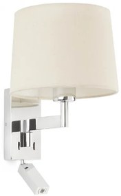 Aplica cu reader LED stil clasic design elegant ARTIS crom/bej