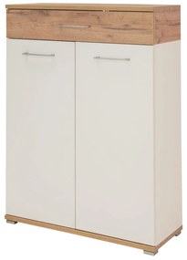 Pantofar alb cu sertar cu aspect de lemn de stejar Topix – Germania