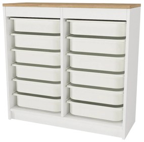 Organizator, Compact Storage, UnicUtil, 89 x 34 x 85 cm, Alb-Maro, UUORG19
