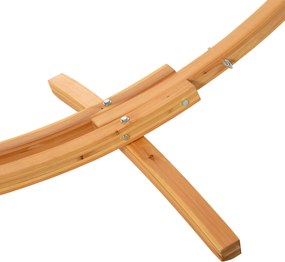 Outsunny Suport pied de hamac structură solidă din lemn de pin greutate maximă 120 Kg dim. 325L x 120l x 118H cm lemn natural | Aosom Romania
