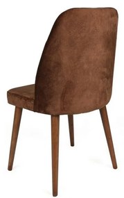 Set de scaune de sufragerie Alfa Brown and Walnut,2 buc.