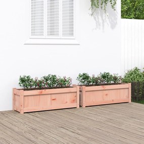 vidaXL Jardiniere de grădină, 2 buc., lemn masiv douglas