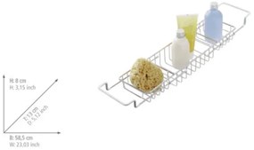 WENKO Cadă 58,5 x 13 cm inox/argintiu