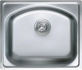Chiuveta inox Inter Ceramic cu o cuva finisaj inox lucios 50x42 cm