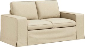 vidaXL Canapea Crem 162 x 80 x 82 cm țesătură