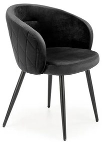 Set 4 scaune K430 velvet negru