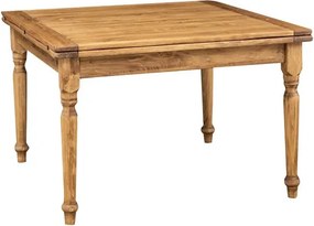 Masa pliabila, L120(240) 120 H80 cm, culoare natur, Lemn masiv