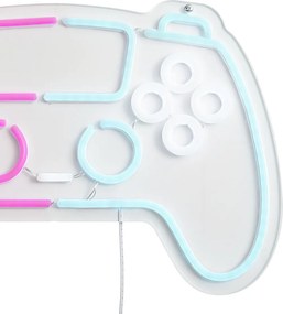 Lampă de perete neon roz cu albastru, inclusiv LED, cu dimmer în 3 trepte - Controller