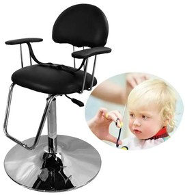 Scaun frizerie copii, negru