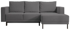 Colțar Rodriguez mini (D) (gri negru + negru). 1099544