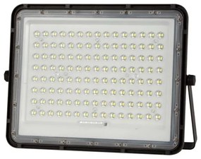Proiector LED solar de exterior LED/20W/3,2V 4000K negru + telecomandă