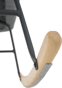Scaun balansoar design, patchwork/gri/bej, KEMARO