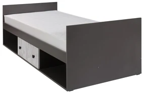 Pat de o persoană 90 cm Torton T20 (cu somieră și sp. depozitare). 606158