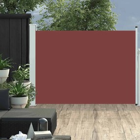 vidaXL Copertină laterală retractabilă de terasă, maro, 100 x 500 cm