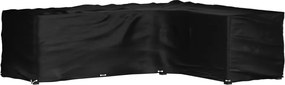 vidaXL Husă mobilier de grădină în formă de L 18 ocheți, 285x220x80 cm