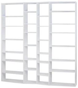 Bibliotecă albă 214x224 cm Valsa – TemaHome