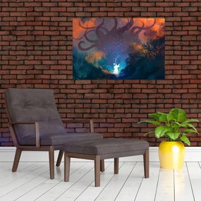 Tablou - Vrăjitorul magicean (90x60 cm)