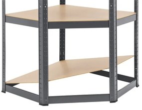 Juskys Raft de colt - 160x75x40-75 cm gri
