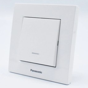 Intrerupator cu led Karre Plus Panasonic, ST, alb