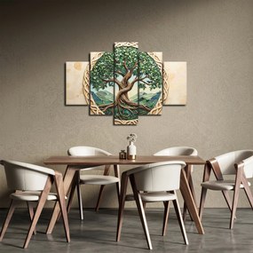 Tablou – Arborele vieții împletit (150x105 cm)