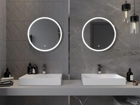 Mexen Gobi oglindă de baie iluminată, rotundă 60 cm, LED 6000K, anti-ceață - 9801-060-060-611-00