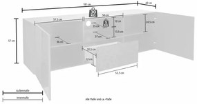 Comodă TV ARIA albă