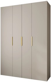 Dulap de haine 170 cm Carmela 40-4 (Cașmir + Auriu). 1126664