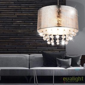 Lustra / Pendul design modern Amy argintiu 15188H3 GL