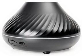 Difuzor LED RGB de arome cu funcție de imitare a flăcărilor LED/6,5W/5V 130ml negru