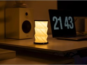 Decorațiune luminoasă albă/neagră portabilă cu USB ø 8 cm Twist – Gingko