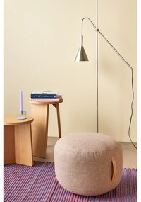 Puf Hübsch Zerio, ø 50 cm, maro deschis