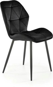 Scaun bucatarie material textil K453, negru, 48x53x86 cm