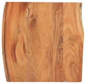 Masa de bar, muchii naturale, 60x60x110 cm, lemn masiv acacia 1, 60 x 60 x 110 cm, lemn de acacia cu margini organice