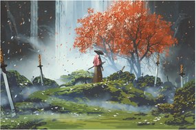 Tablou - Ilustrație a Grădinii de săbii (90x60 cm)