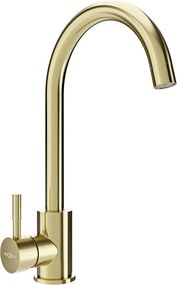 Mexen Foggia baterie de bucătărie, aurie periată - 671800-50