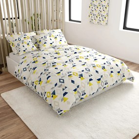 Lenjerie de pat din microfibra GEOMETRICA colorata Dimensiune lenjerie de pat: 70 x 90 cm | 140 x 220 cm