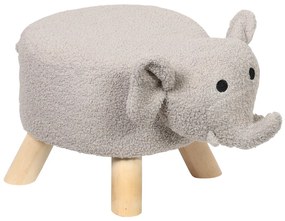 Taburet pentru copii cu motiv animal, înălțime 25 cm