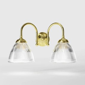 Aplica de perete stil neoclasic din alama si abajur ceramic Elide