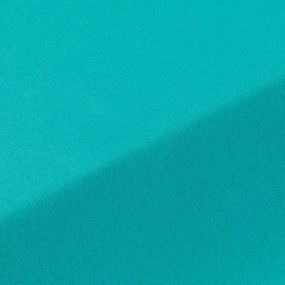 decoDoma Cearşaf cu elastic jersey EXCLUSIVE verde turcoaz 90 x 200 cm