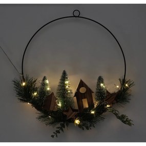 Decorațiune de Crăciun suspendată LED Christmas ring, 30 cm