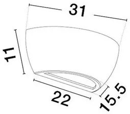 Aplica de perete ambientala din ghips ALIVIO
