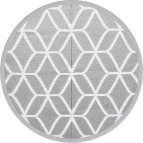 vidaXL Covor de exterior, ARAKIL gri, Ø120 cm, PP