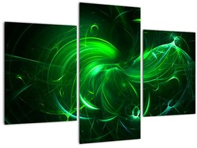 Tablou - abstracție verde (90x60 cm)