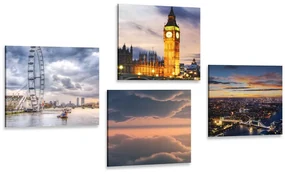 Set tablouri Londra romantică de noapte