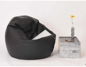 Fotoliu Relaxo XL , Material Piele ecologica - Negru