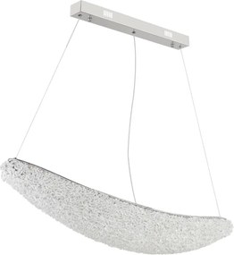 Globo 68524-40 - Lustru LED dimabil pe cablu KRISTALLA LED/40W/230V crom lucios + telecomandă
