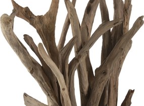 Aplică de perete din lemn de tec lucrat manual, natur, 78 x 37 cm, „Montreuil”
