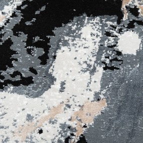 Covor Modern Living , Dormitor Dreptunghiular Yaman 1656B Gri Black (Alege dimensiunea: 60 x 130)