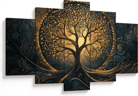 Tablou – Arbore cu aură aurie (150x105 cm)
