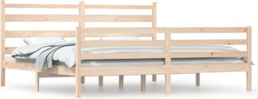 vidaXL Cadru de pat, 200x200 cm, lemn masiv de pin